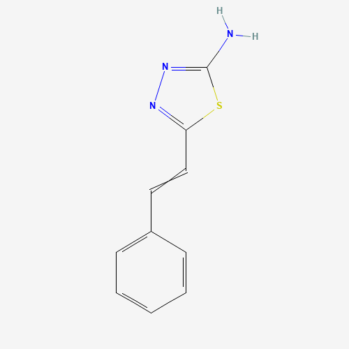 5-Styryl-[1,3,4]thiadiazol-2-ylamine (CAS: 1049978-62-) - Chemical Structure and Molecular Formula 