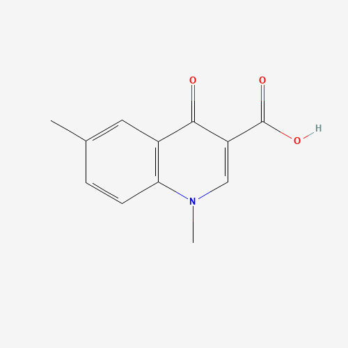 1,6-Dimethyl-4-oxo-1,4-dihydro-quinoline-3-carboxylic acid (CAS: 51726-43-3) - Chemical Structure and Molecular Formula 