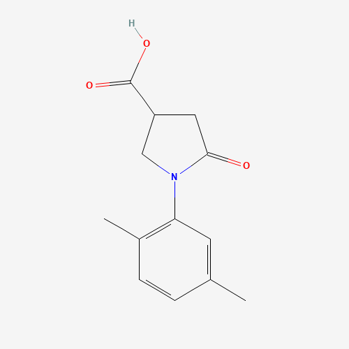 1-(2,5-Dimethyl-phenyl)-5-oxo-pyrrolidine-3-carboxylic acid (CAS: 63674-68-0) - Chemical Structure and Molecular Formula 