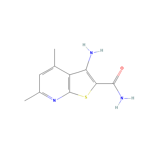 3-Amino-4,6-dimethyl-thieno[2,3-b]pyridine-2-carboxylic acid amide (CAS: 67795-42-0) - Related Chemical Product