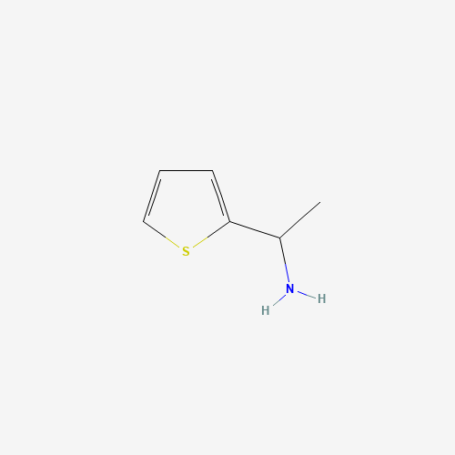 1-Thiophen-2-yl-ethylamine (CAS: 6309-16-6) - Chemical Structure and Molecular Formula 