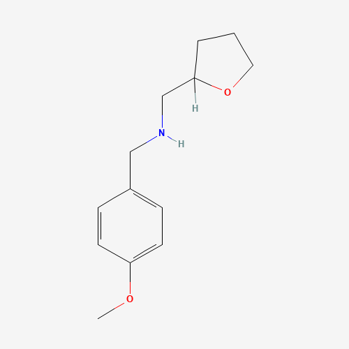 (4-Methoxy-benzyl)-(tetrahydro-furan-2-ylmethyl)-amine (CAS: 356537-07-0) - Chemical Structure and Molecular Formula 