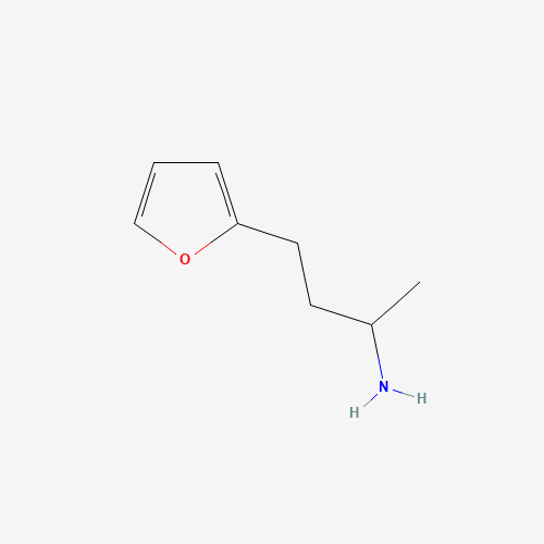 3-Furan-2-yl-1-methyl-propylamine (CAS: 768-57-0) - Chemical Structure and Molecular Formula 