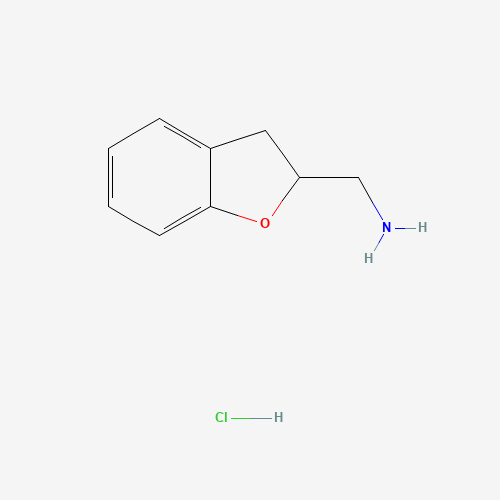 C-(2,3-Dihydro-benzofuran-2-yl)-methylamine hydrochloride (CAS: 19997-54-7) - Chemical Structure and Molecular Formula 