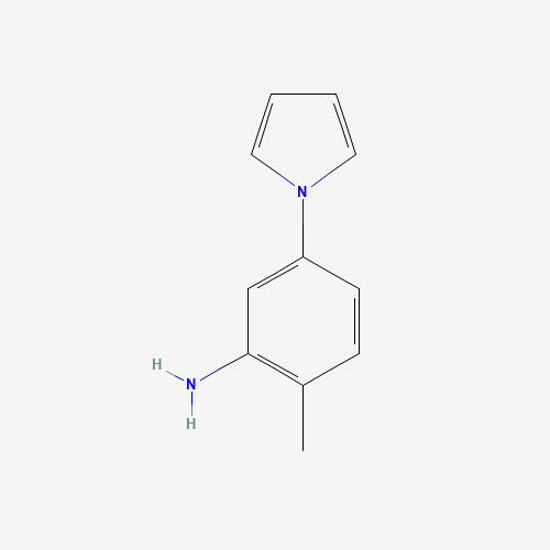 2-Methyl-5-pyrrol-1-yl-phenylamine (CAS: 137352-77-3) - Chemical Structure and Molecular Formula 