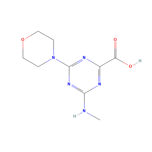 4-Methylamino-6-morpholin-4-yl-[1,3,5]triazine-2-carboxylic acid (CAS: 585557-38-6) - Related Chemical Product