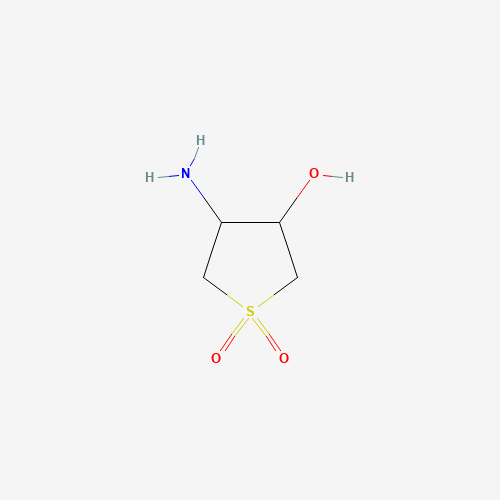 4-Amino-3-hydroxytetrahydrothiophene, 1,1-dioxide (CAS: 55261-00-2) - Chemical Structure and Molecular Formula 