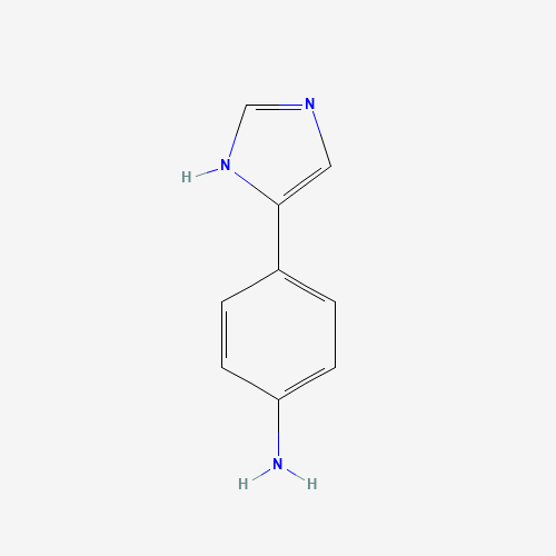 4-(1H-Imidazol-4-yl)aniline (CAS: 29528-28-7) - Chemical Structure and Molecular Formula 