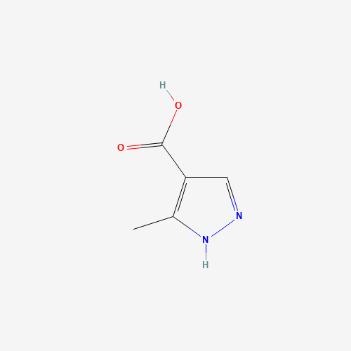 3-Methyl-1H-pyrazole-4-carboxylic acid (CAS: 40704-11-8) - Chemical Structure and Molecular Formula 