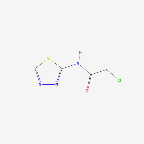 2-Chloro-N-[1,3,4]thiadiazol-2-yl-acetamide (CAS: 4454-63-1) - Chemical Structure and Molecular Formula 