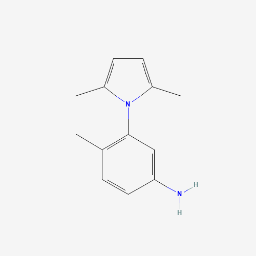 3-(2,5-Dimethyl-pyrrol-1-yl)-4-methyl-phenylamine (CAS: 43070-87-7) - Chemical Structure and Molecular Formula 