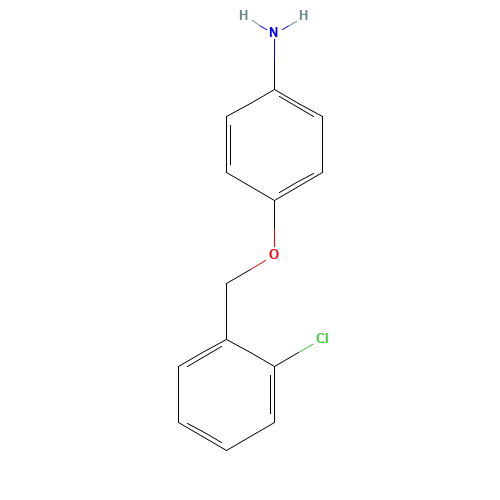 4-[(2-Chlorobenzyl)oxy]aniline (CAS: 21116-13-2) - Chemical Structure and Molecular Formula 