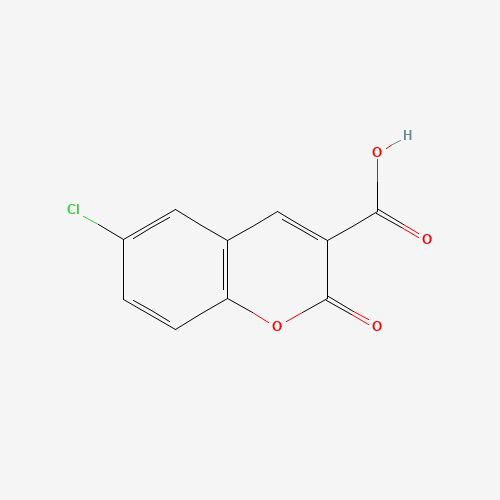 6-Chloro-2-oxo-2H-chromene-3-carboxylic acid (CAS: 883-92-1) - Chemical Structure and Molecular Formula 