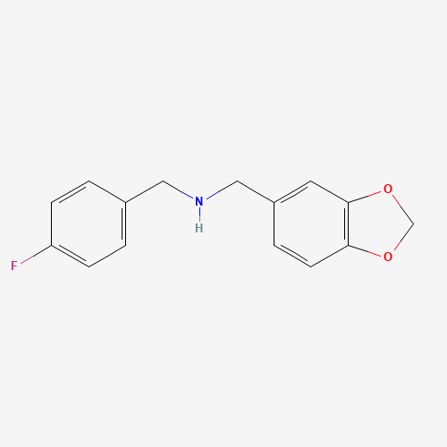 Benzo[1,3]dioxol-5-ylmethyl-(4-fluoro-benzyl)-amine (CAS: 346725-54-0) - Related Chemical Product