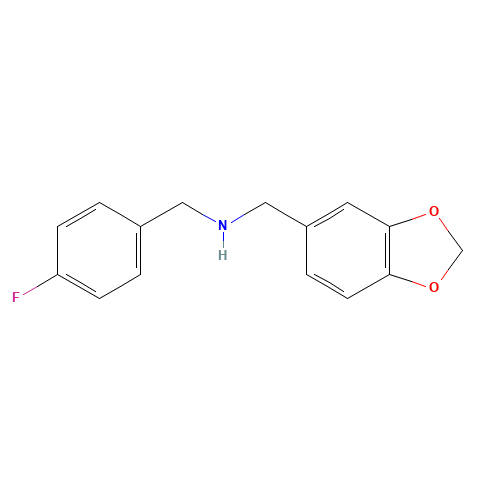 Benzo[1,3]dioxol-5-ylmethyl-(4-fluoro-benzyl)-amine (CAS: 346725-54-0) - Related Chemical Product