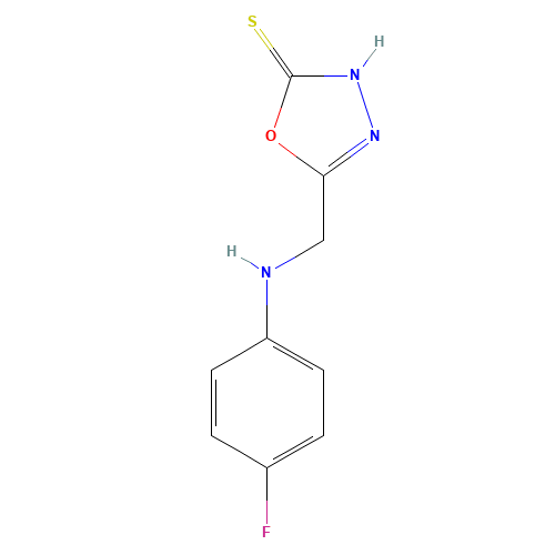 5-[(4-Fluoro-phenylamino)-methyl]-[1,3,4]oxadiazole-2-thiol (CAS: 436095-85-1) - Related Chemical Product