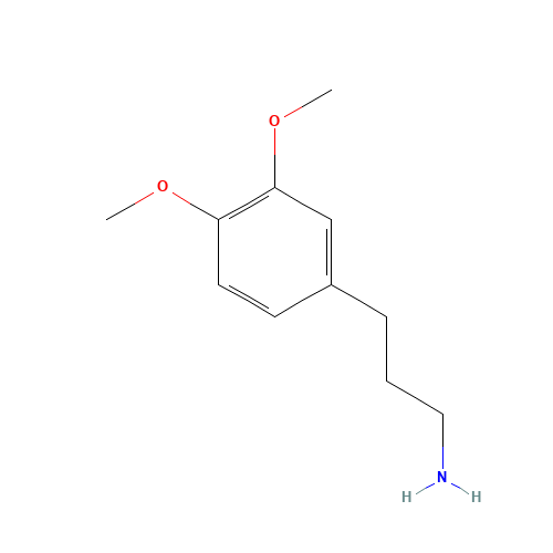 3-(3,4-Dimethoxy-phenyl)-propylamine (CAS: 14773-42-3) - Chemical Structure and Molecular Formula 