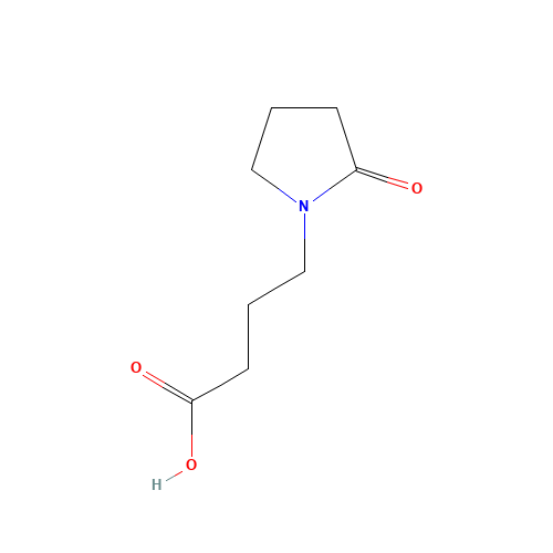 4-(2-Oxo-pyrrolidin-1-yl)-butyric acid (CAS: 6739-80-6) - Chemical Structure and Molecular Formula 