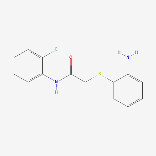 2-(2-Amino-phenylsulfanyl)-N-(2-chloro-phenyl)-acetamide (CAS: 436094-41-6) - Chemical Structure and Molecular Formula 