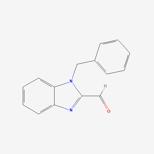 1-Benzyl-1H-benzoimidazole-2-carbaldehyde (CAS: 180000-91-3) - Chemical Structure and Molecular Formula 