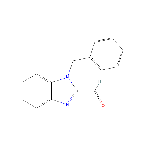 1-Benzyl-1H-benzoimidazole-2-carbaldehyde (CAS: 180000-91-3) - Chemical Structure and Molecular Formula 