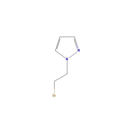 1-(2-Bromo-ethyl)-1H-pyrazole (CAS: 119291-22-4) - Chemical Structure and Molecular Formula 