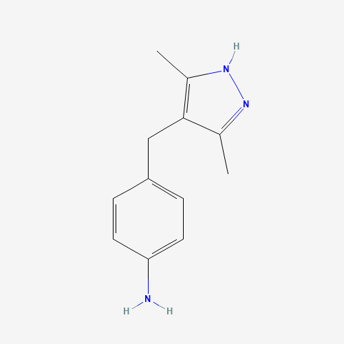 4-(3,5-Dimethyl-1H-pyrazol-4-ylmethyl)-phenylamine (CAS: 1030378-93-) - Related Chemical Product