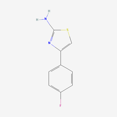 4-(4-Fluorophenyl)-1,3-thiazol-2-amine (CAS: 77815-14-6) - Chemical Structure and Molecular Formula 