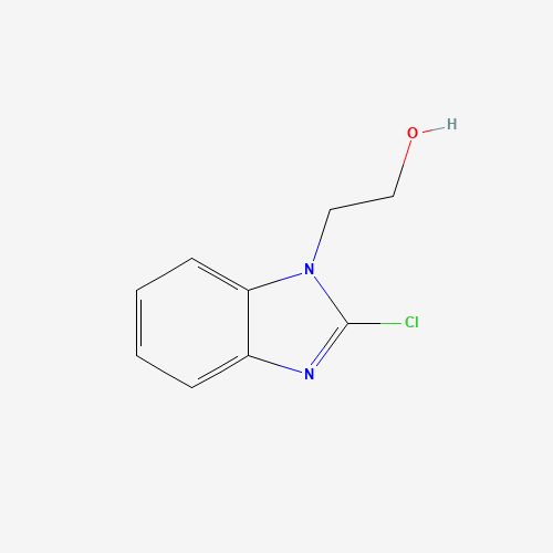 2-(2-Chloro-benzoimidazol-1-yl)-ethanol (CAS: 40019-65-6) - Chemical Structure and Molecular Formula 