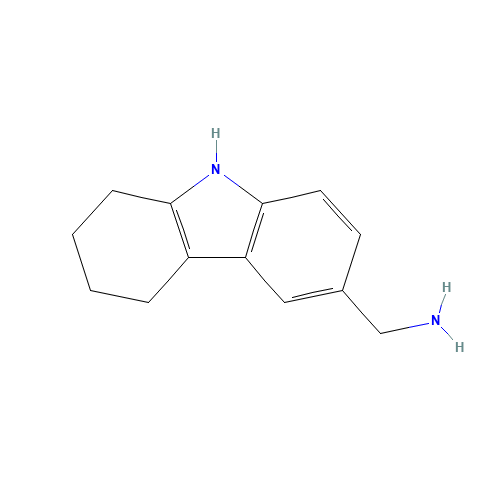 C-(6,7,8,9-Tetrahydro-5H-carbazol-3-yl)-methylamine (CAS: 76061-94-4) - Chemical Structure and Molecular Formula 