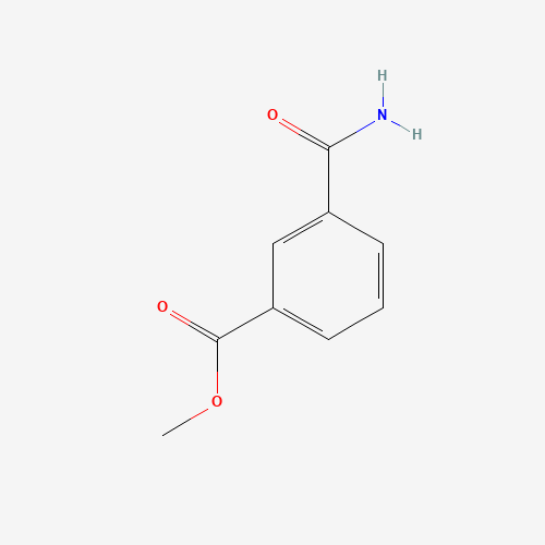 Methyl 3-(aminocarbonyl)benzoate (CAS: 106748-24-7) - Chemical Structure and Molecular Formula 