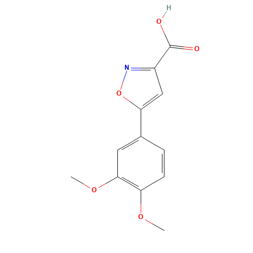 5-(3,4-Dimethoxy-phenyl)-isoxazole-3-carboxylic acid (CAS: 33282-17-6) - Related Chemical Product