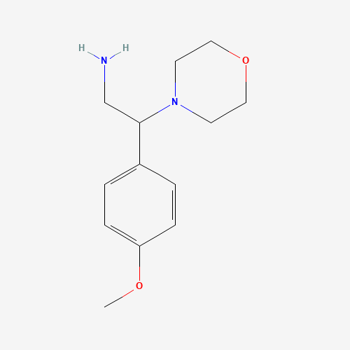 2-(4-Methoxy-phenyl)-2-morpholin-4-yl-ethylamine (CAS: 31466-47-4) - Chemical Structure and Molecular Formula 