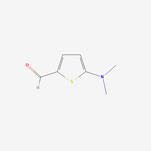 5-Dimethylamino-thiophene-2-carbaldehyde chemical structure 5-Dimethylamino-thiophene-2-carbaldehyde (CAS: 24372-46-1) - Chemical Structure and Molecular Formula