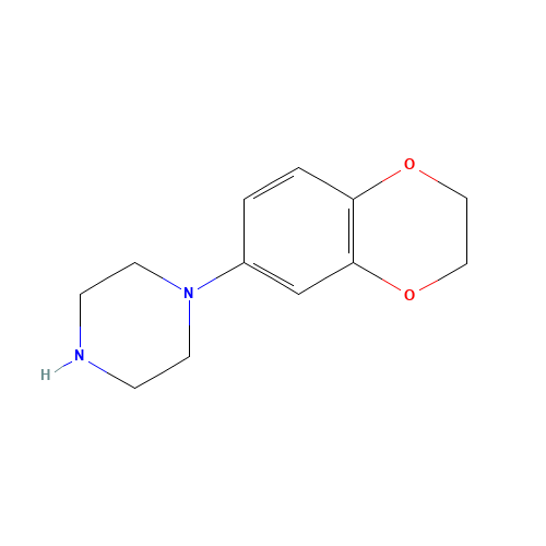 1-(2,3-Dihydro-benzo[1,4]dioxin-6-yl)-piperazine (CAS: 148245-18-5) - Chemical Structure and Molecular Formula 