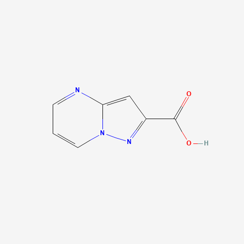 Pyrazolo[1,5-a]pyrimidine-2-carboxylic acid (CAS: 378211-85-9) - Chemical Structure and Molecular Formula 