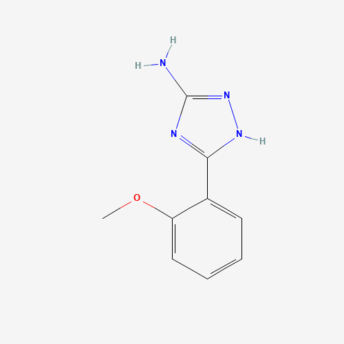 5-(2-Methoxy-phenyl)-4H-[1,2,4]triazol-3-yl-amine (CAS: 303192-36-1) - Chemical Structure and Molecular Formula 