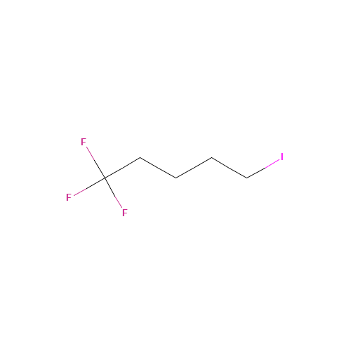 5-Iodo-1,1,1-trifluoropentane (CAS: 352-60-3) - Chemical Structure and Molecular Formula 