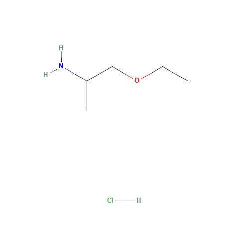 1-Ethoxy-2-propanamine hydrochloride (CAS: 1185304-14-6) - Chemical Structure and Molecular Formula 