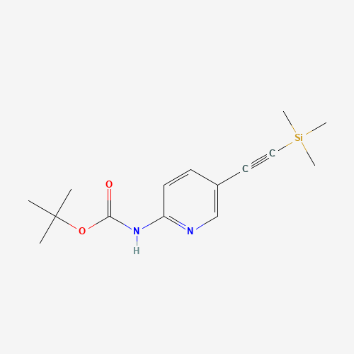 (5-Trimethylsilanylethynyl-pyridin-2-yl)-carbamic acid tert-butyl ester (CAS: 470463-41-3) - Related Chemical Product