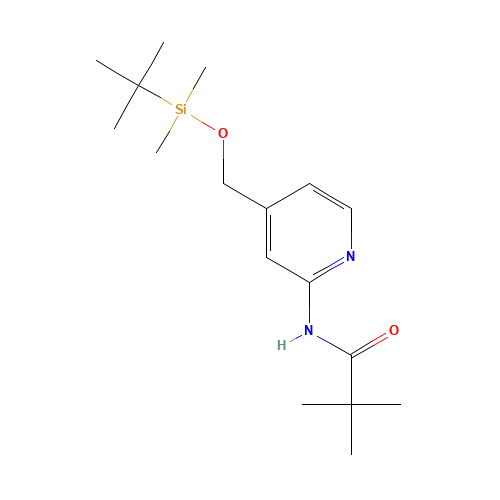 N-[4-(tert-Butyl-dimethyl-silanyloxymethyl)-pyridin-2-yl]-2,2-dimethyl-propionamide (CAS: 618107-92-9) - Related Chemical Product