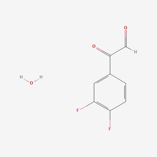 3,4-Difluorophenylglyoxal hydrate (CAS: 79784-34-2) - Chemical Structure and Molecular Formula 