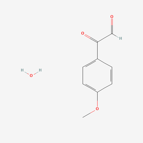 4-Methoxyphenylglyoxal hydrate (CAS: 16208-17-6) - Chemical Structure and Molecular Formula 