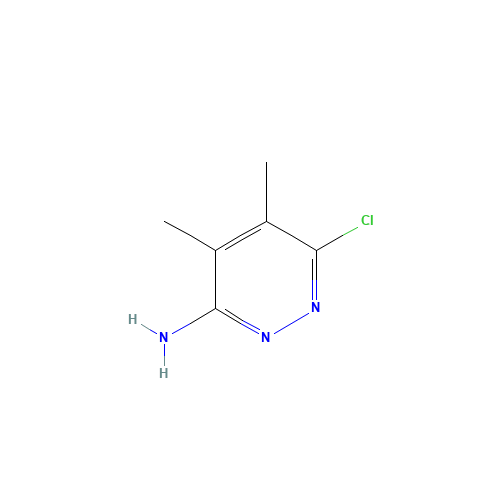 3-Amino-6-chloro-4,5-dimethylpyridazine (CAS: 76593-36-7) - Chemical Structure and Molecular Formula 