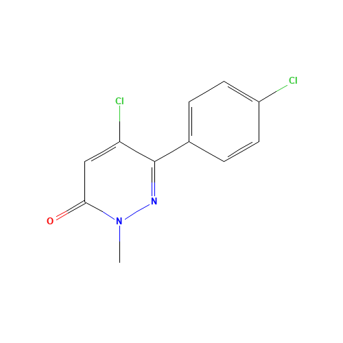 5-Chloro-6-(4-chlorophenyl)-2-methylpyridazin-3(2H)-one (CAS: 849021-02-9) - Chemical Structure and Molecular Formula 
