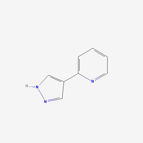 2-(1H-Pyrazol-4-yl)pyridine (CAS: 439106-75-9) - Chemical Structure and Molecular Formula 