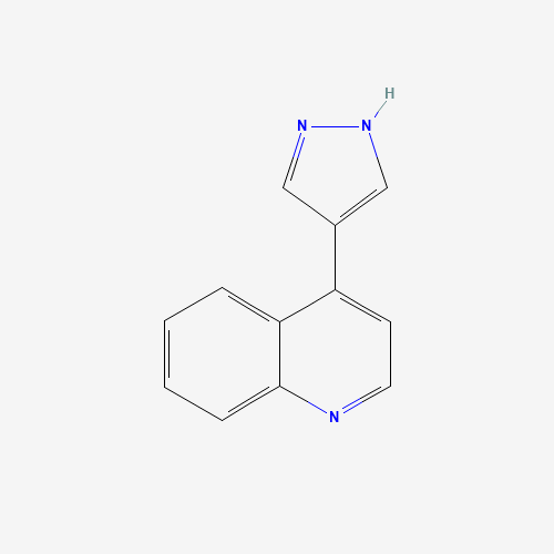 4-(1H-Pyrazol-4-yl)quinoline (CAS: 439106-49-7) - Chemical Structure and Molecular Formula 