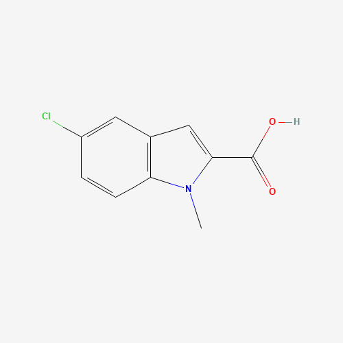 5-Chloro-1-methyl-1H-indole-2-carboxylic acid (CAS: 59908-47-3) - Chemical Structure and Molecular Formula 