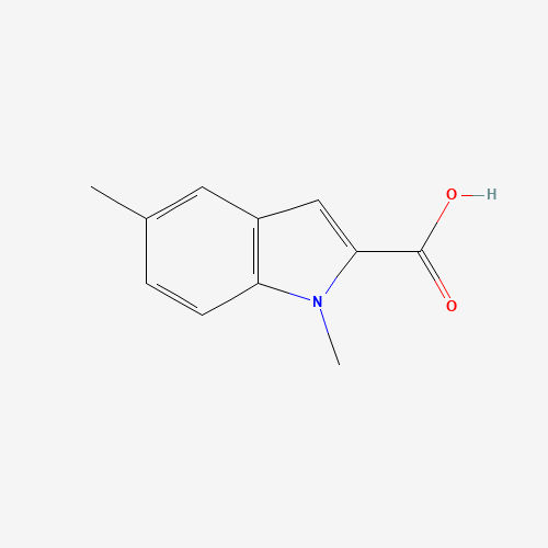 5-Methyl-1-methyl-1H-indole-2-carboxylic acid (CAS: 216210-59-2) - Chemical Structure and Molecular Formula 