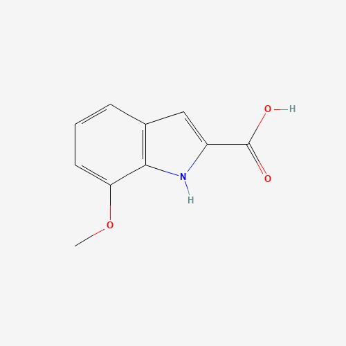 7-Methoxy-1H-indole-2-carboxylic acid (CAS: 24610-33-1) - Chemical Structure and Molecular Formula 